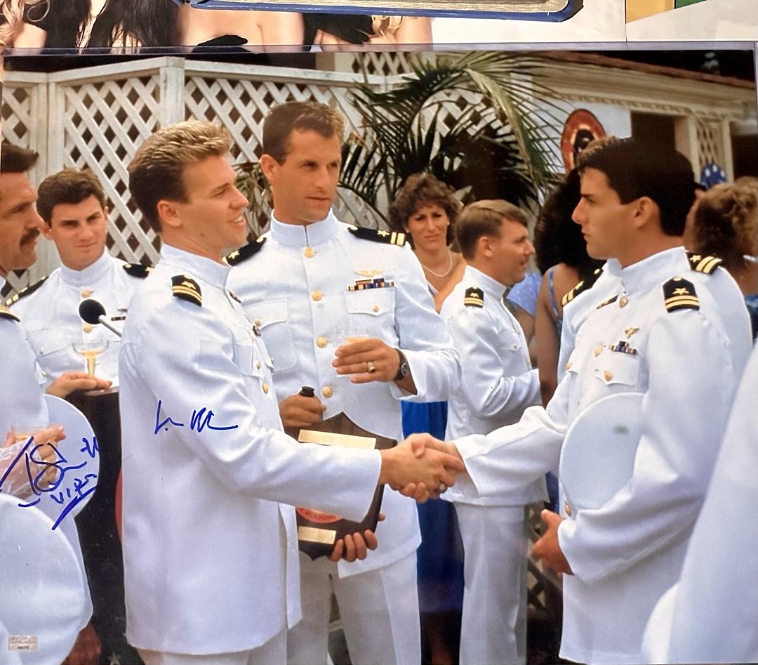 Val Kilmer and Tom Skerritt signed 16x20 (Top Gun) - Celebrity Authentics COA
